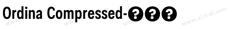 Ordina Compressed字体转换 Ordina Compressed字体转换